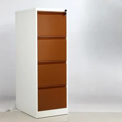 Glam Steel Filing Cabinet with Drawers in 3 Colors for Office Image - 21