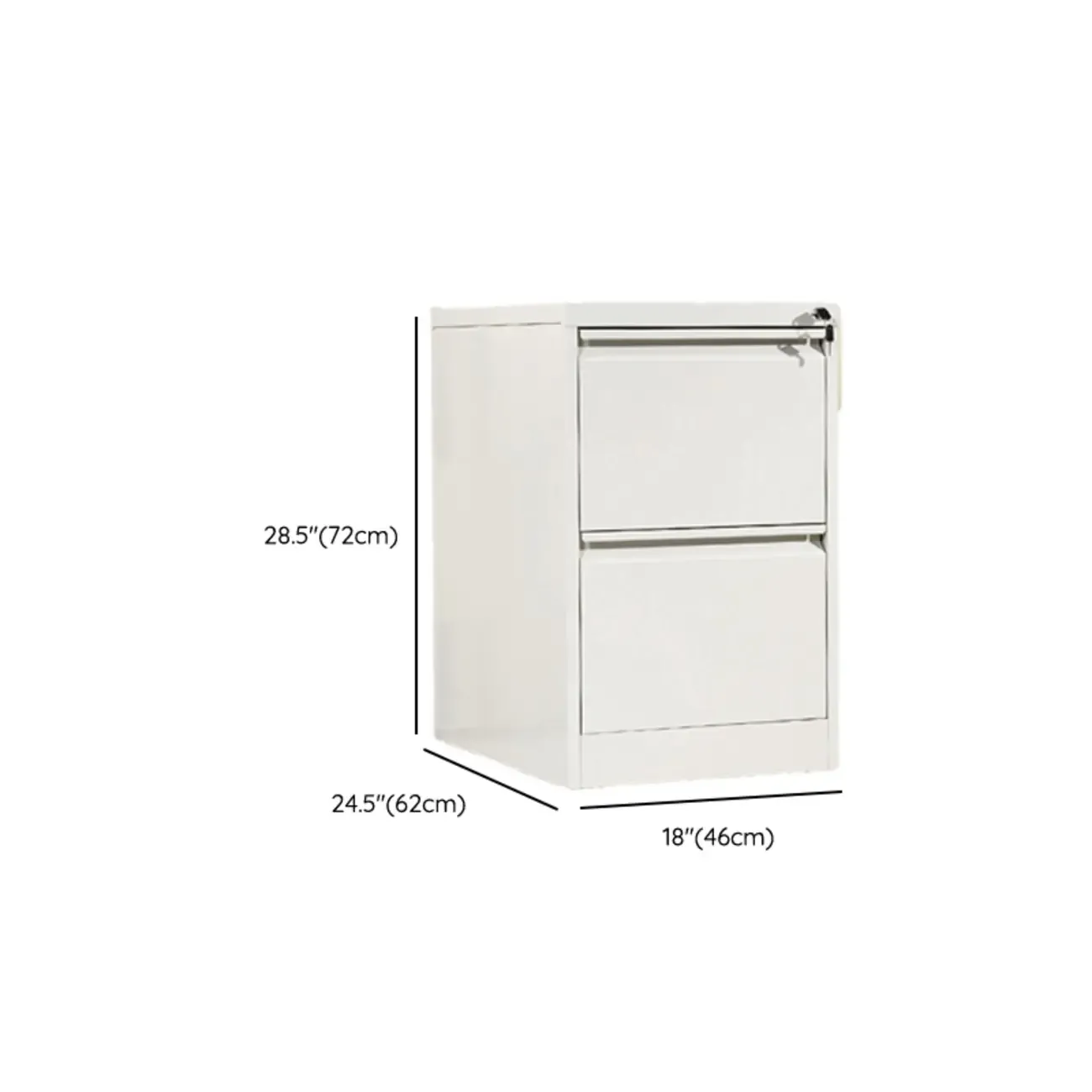 Glam Steel Filing Cabinet with Drawers in 3 Colors for Office Image - 26