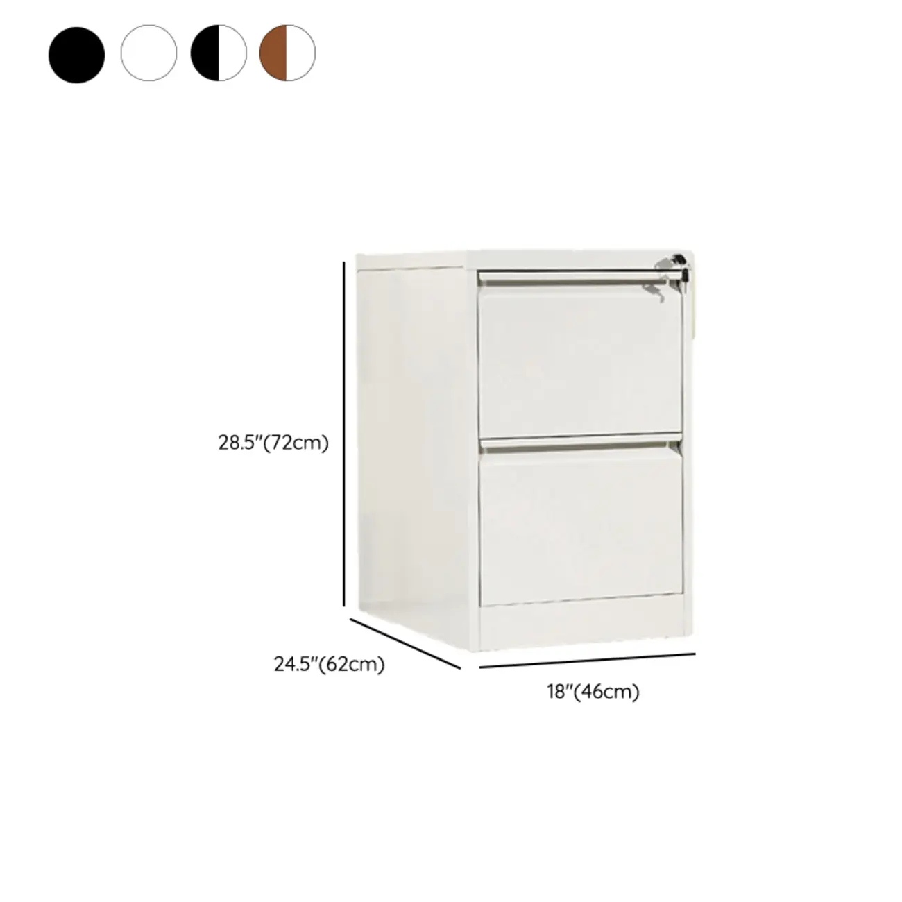 Glam Steel Filing Cabinet with Drawers in 3 Colors for Office Image - 27 | homeyfad
