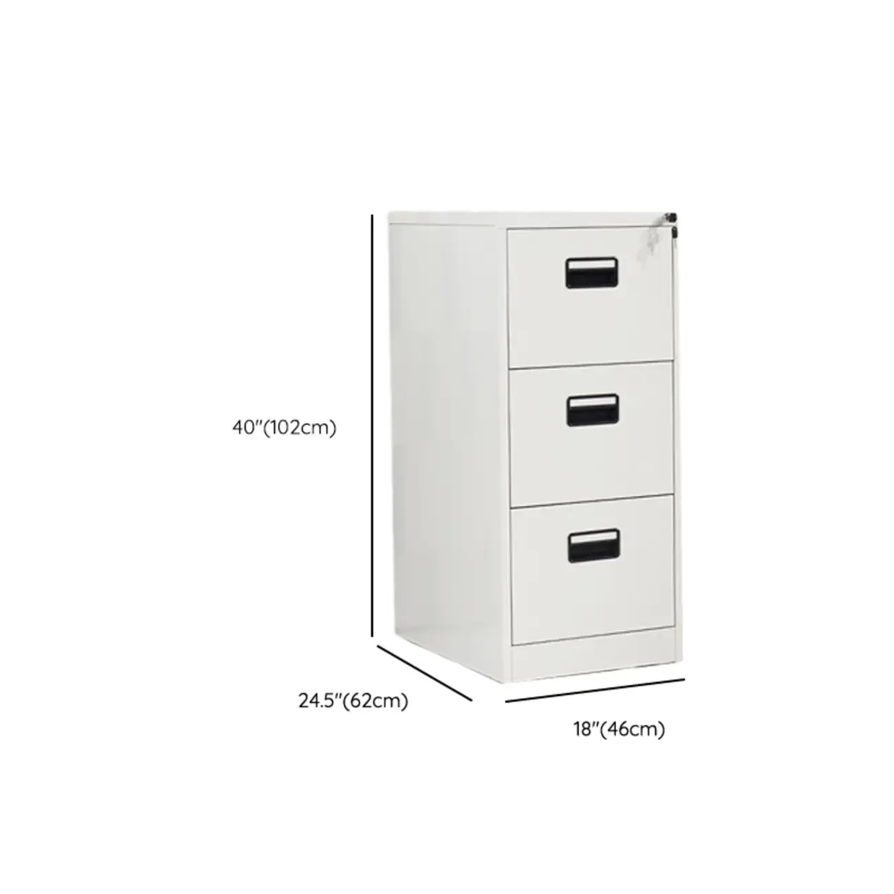 Glam Steel Filing Cabinet with Drawers in 3 Colors for Office Image - 28