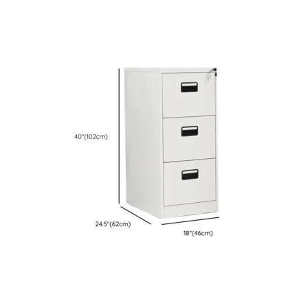 Glam Steel Filing Cabinet with Drawers in 3 Colors for Office Image - 28