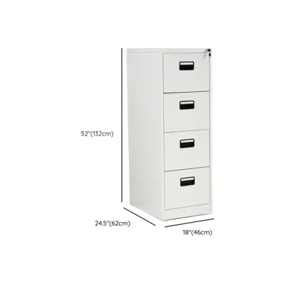 Glam Steel Filing Cabinet with Drawers in 3 Colors for Office Image - 31