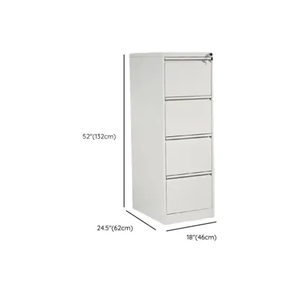 Glam Steel Filing Cabinet with Drawers in 3 Colors for Office Image - 32