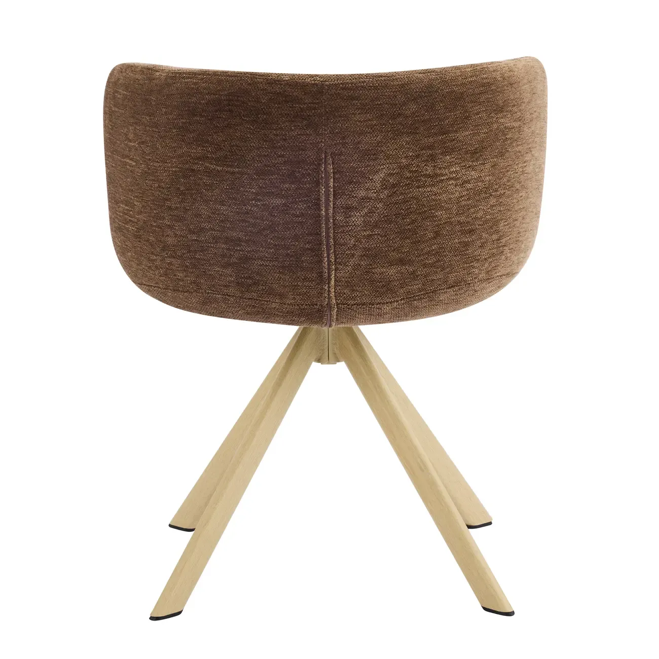 Modern Low Back Fabric Swivel Dining Chairs Set of 2 Image - 13