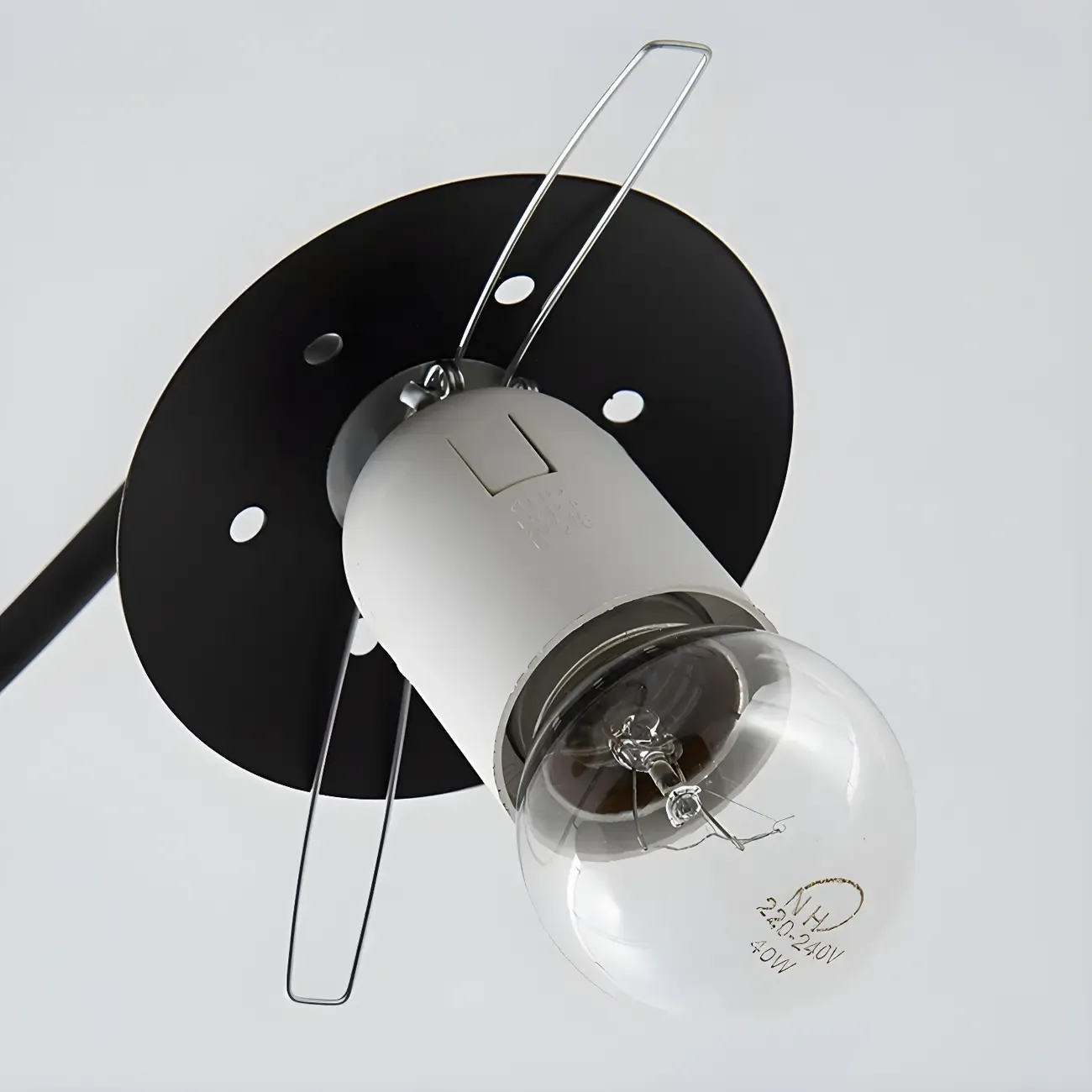 Modern Globe Bulb Orb Metal Semi Flush Ceiling Light