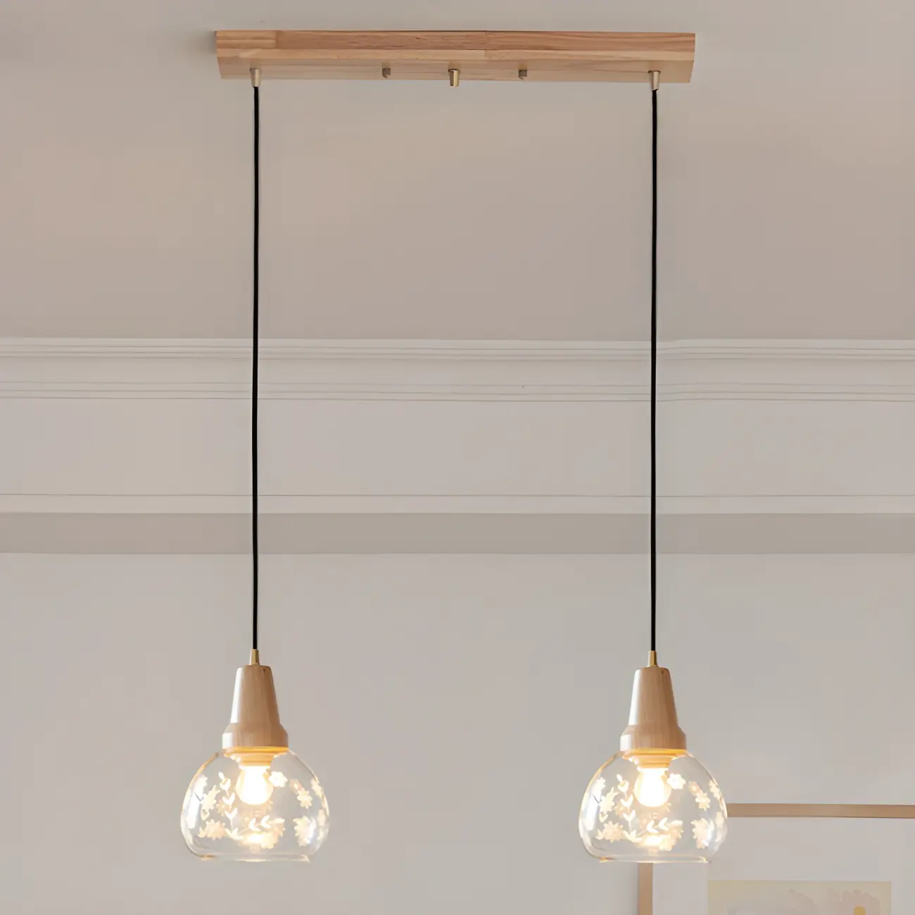 Modern Glass Geometric Pendant Light for Kitchen Island Image - 1 | homeyfad