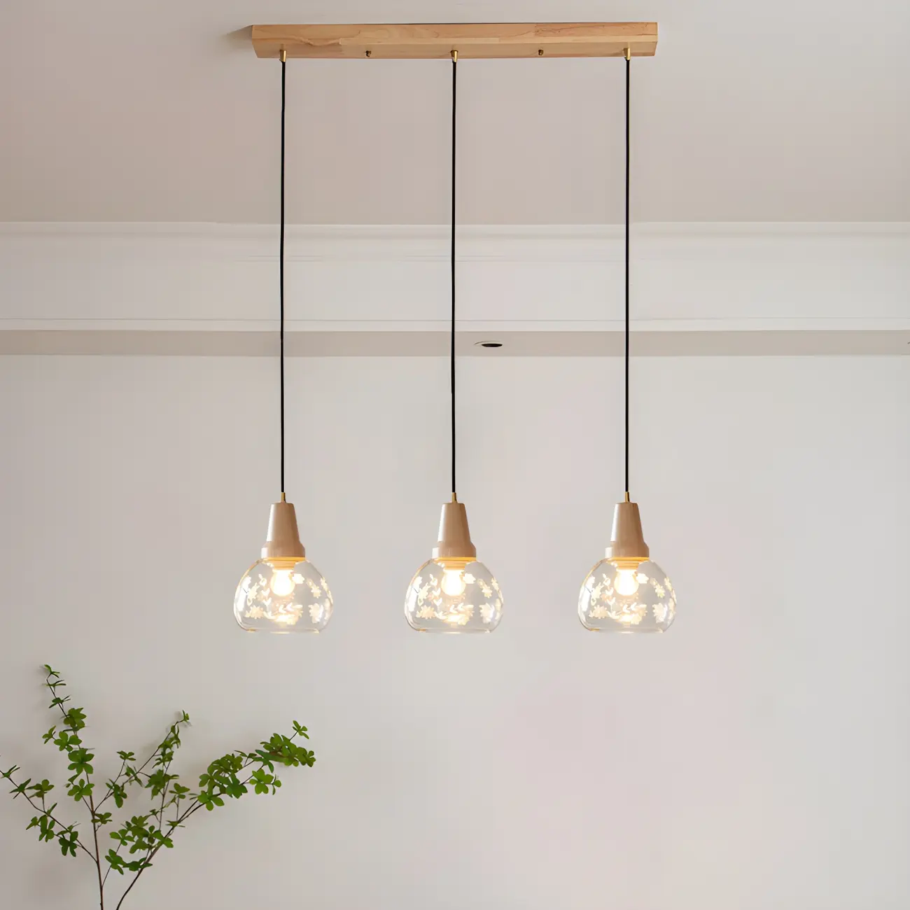 Modern Glass Geometric Pendant Light for Kitchen Island Image - 9 | homeyfad