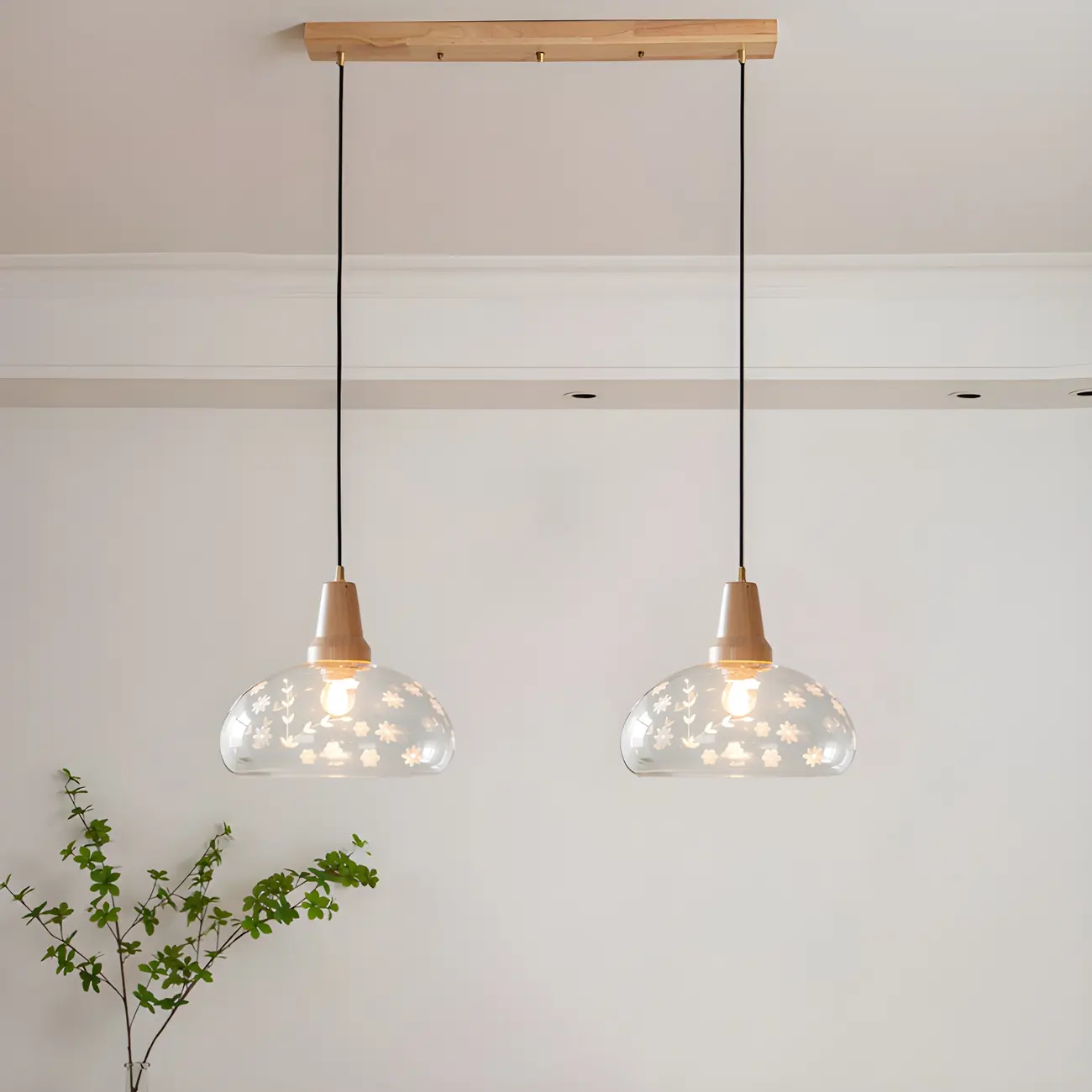 Modern Glass Geometric Pendant Light for Kitchen Island Image - 10 | homeyfad