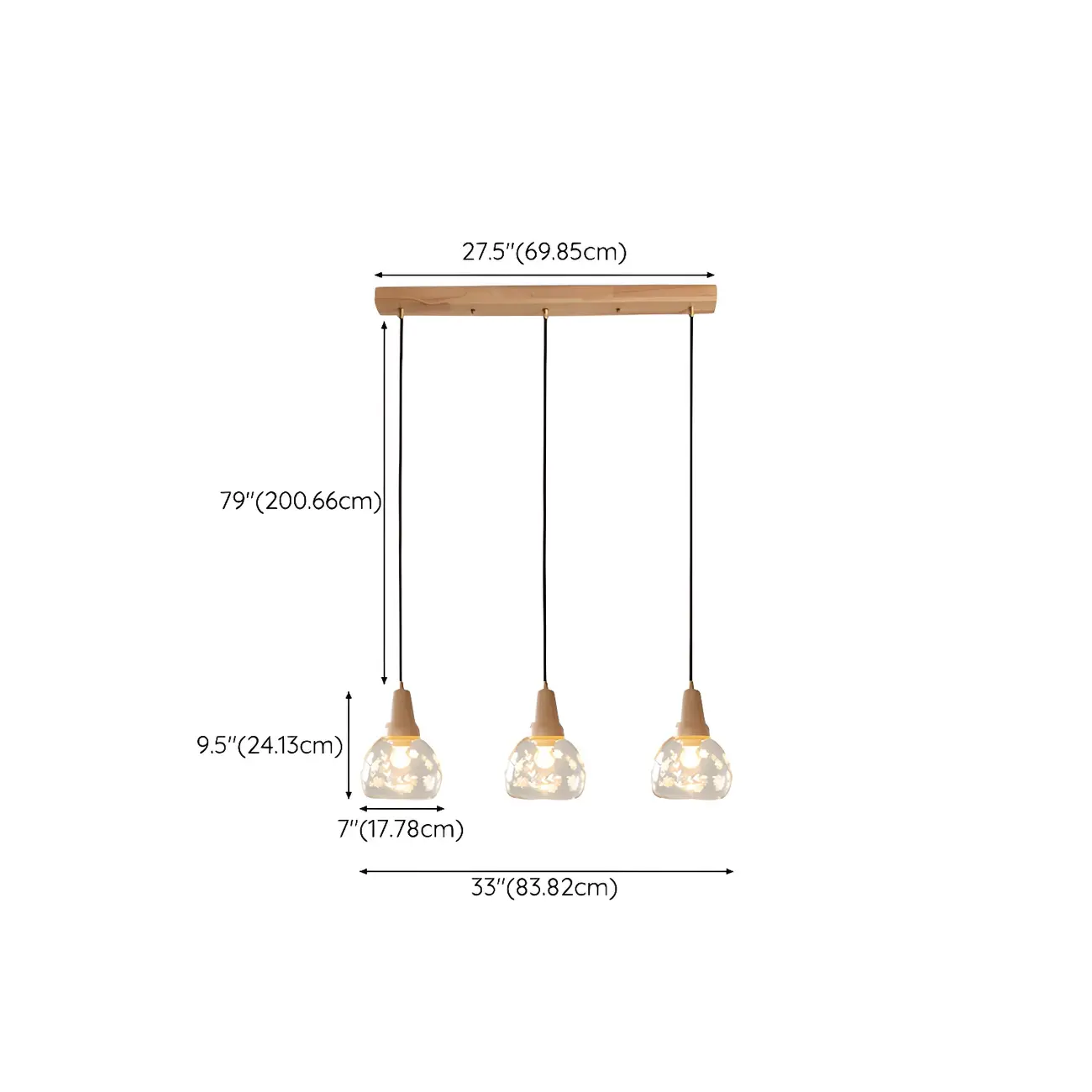 Modern Glass Geometric Pendant Light for Kitchen Island Image - 13 | homeyfad