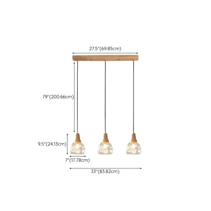 Modern Glass Geometric Pendant Light for Kitchen Island Image - 13