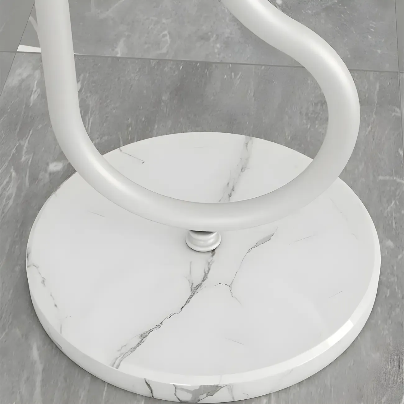 Modern LED Floor Lamp with Pleated Shade for Living Room Image - 7