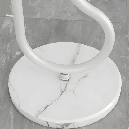 Modern LED Floor Lamp with Pleated Shade for Living Room Image - 7