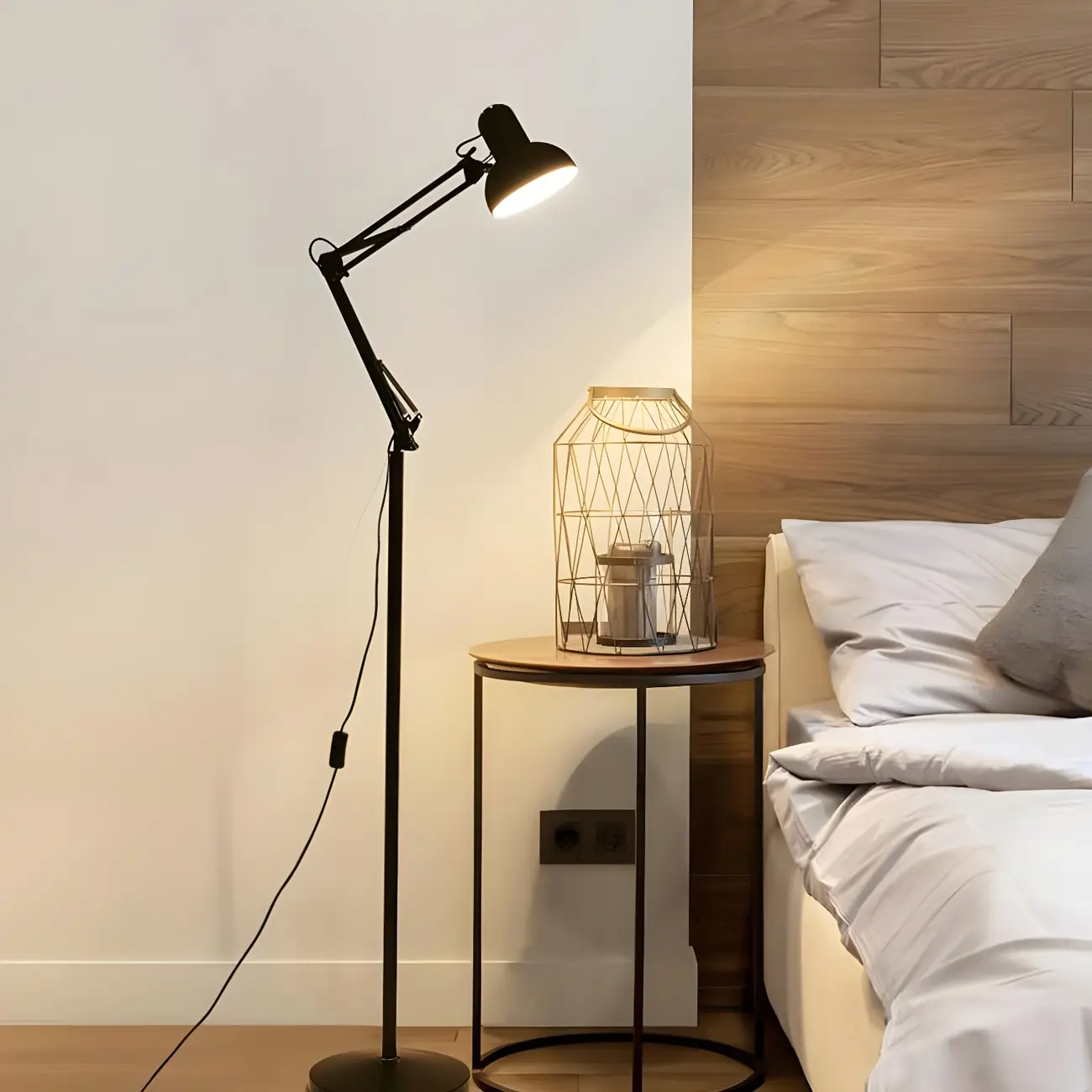 Adjustable Red Metal Floor Lamp for Modern Living Rooms Image - 11 | homeyfad