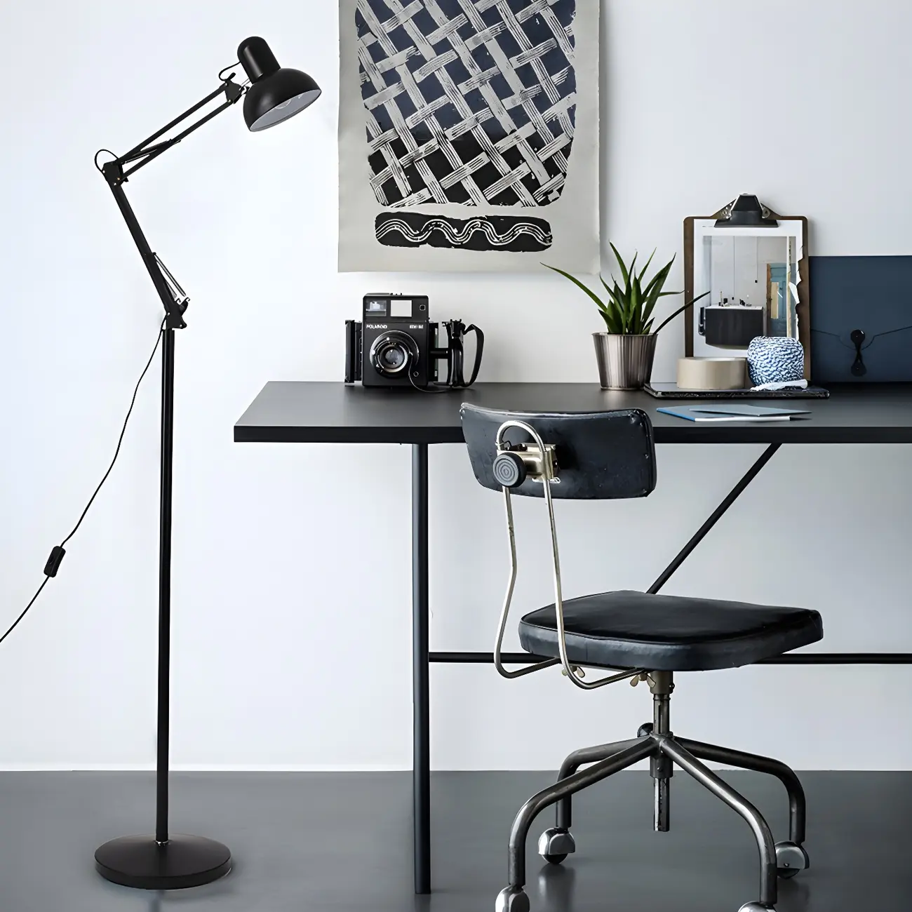 Adjustable Red Metal Floor Lamp for Modern Living Rooms Image - 12 | homeyfad