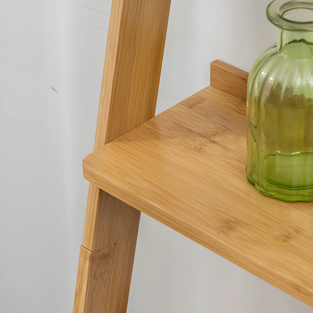 Simple Solid Wood 5-Tier Open Ladder Bookcase Image - 10 | homeyfad