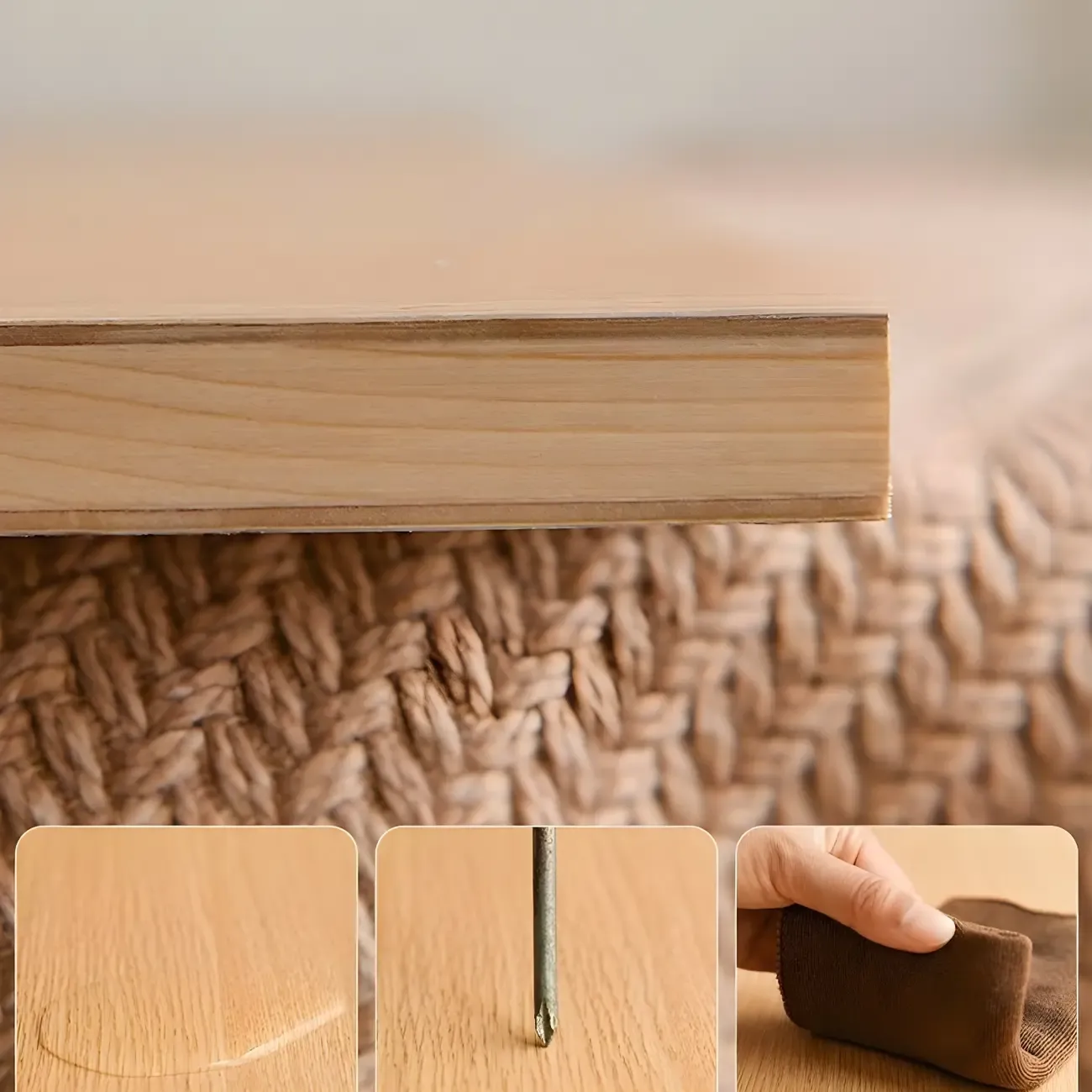 Tall Modern Walnut Open Back 6-Shelf Wood Bookcase Image - 8