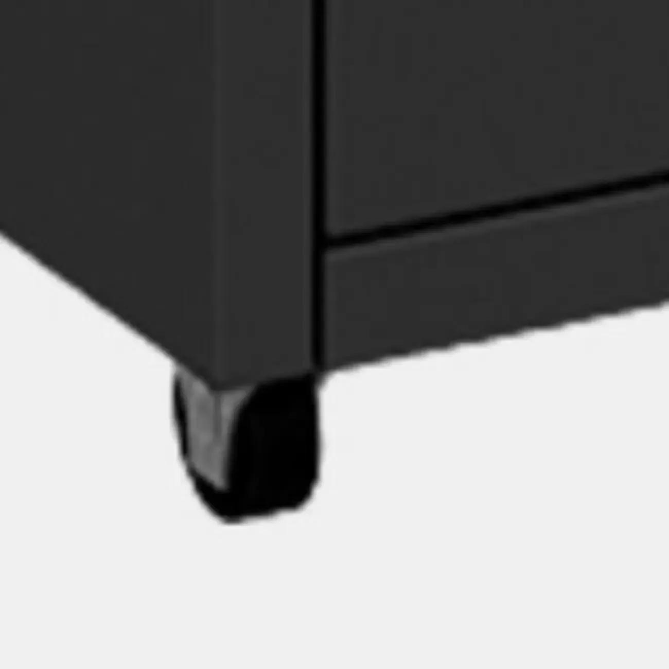 Nordic Vertical Metal Filing Cabinet with Casters for Home Office Image - 14