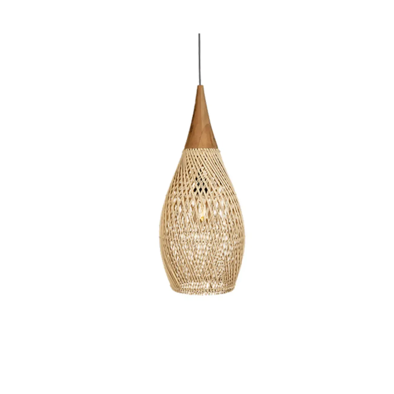Wabi sabi style Rattan Pendant Light   Image - 18