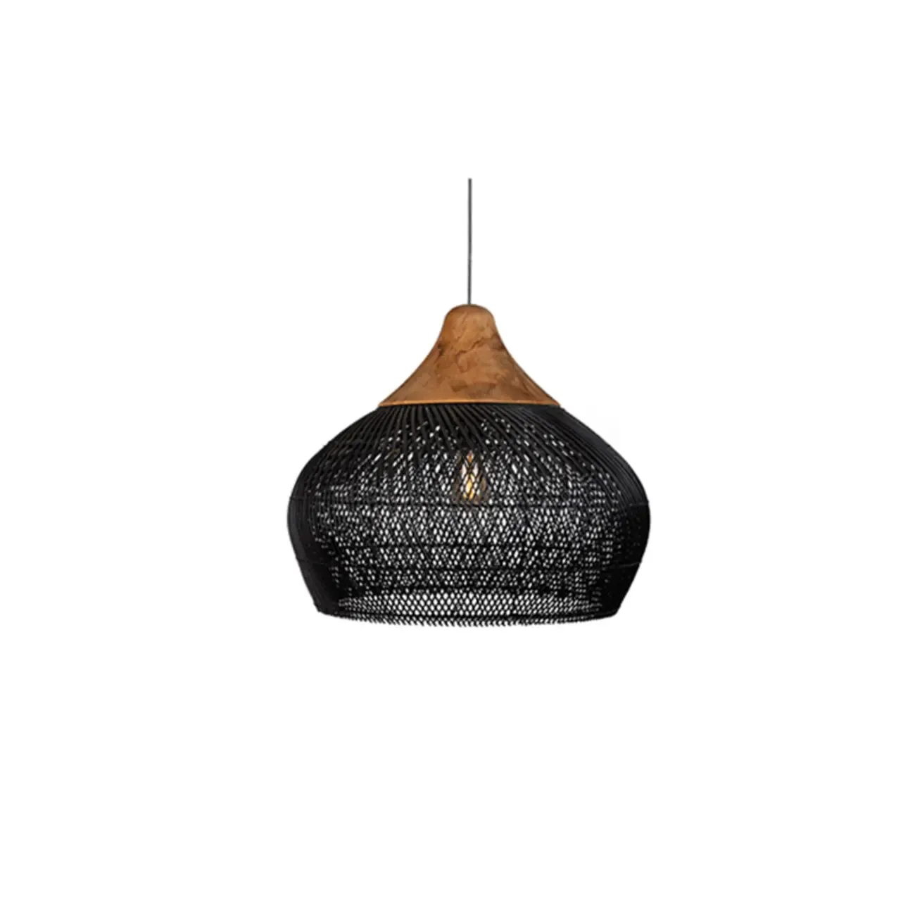 Wabi sabi style Rattan Pendant Light   Image - 23