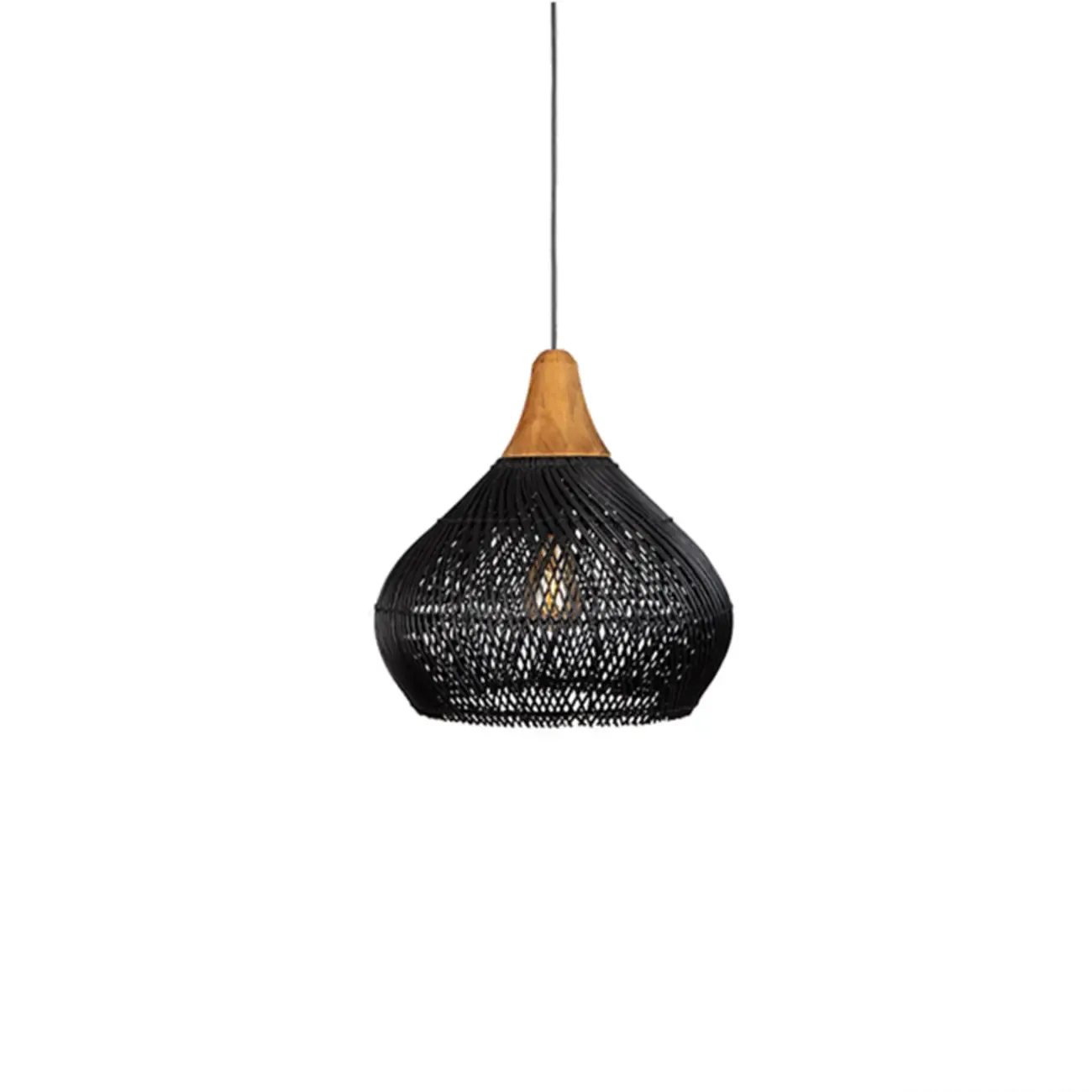 Wabi sabi style Rattan Pendant Light   Image - 25