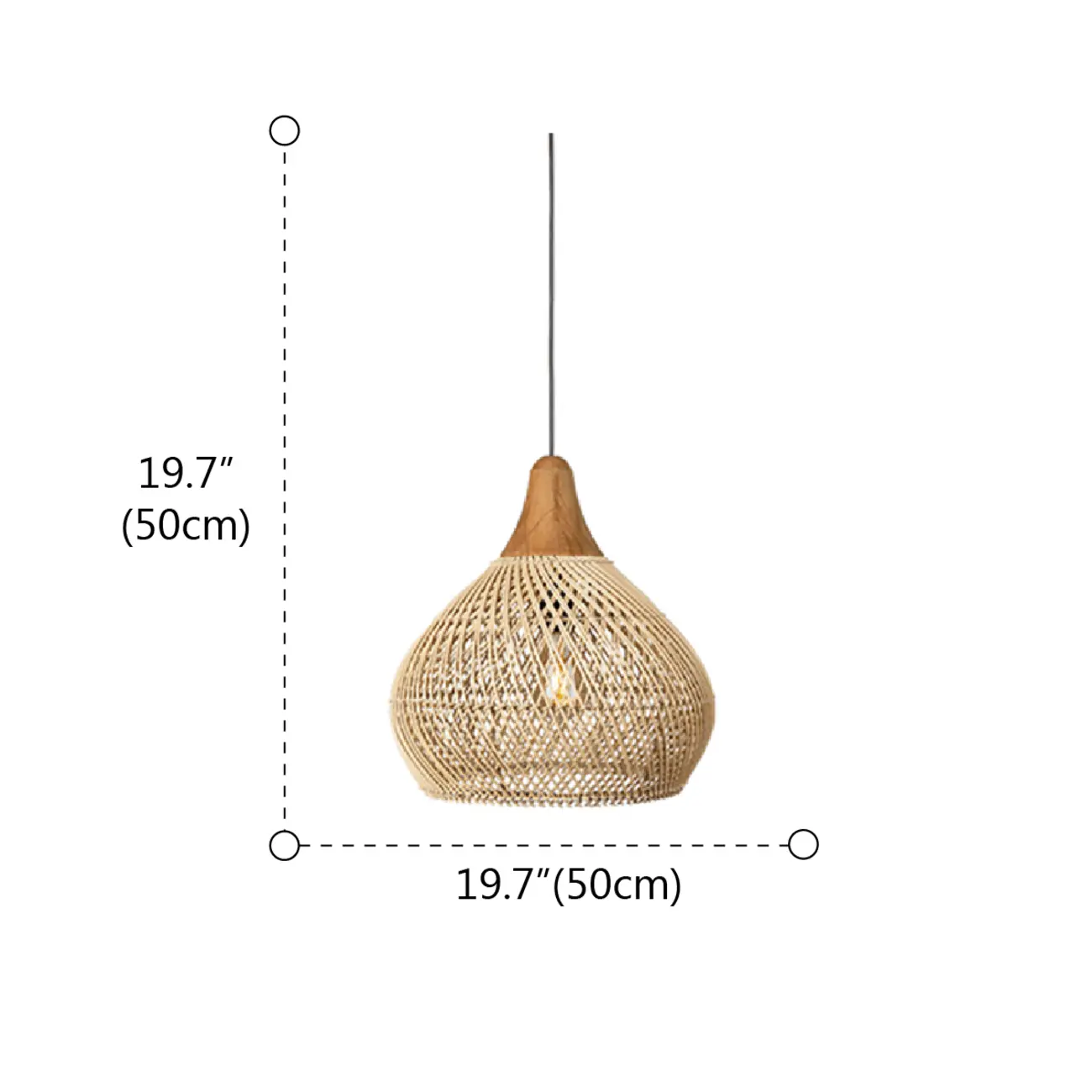 Wabi sabi style Rattan Pendant Light   Image - 13 | homeyfad