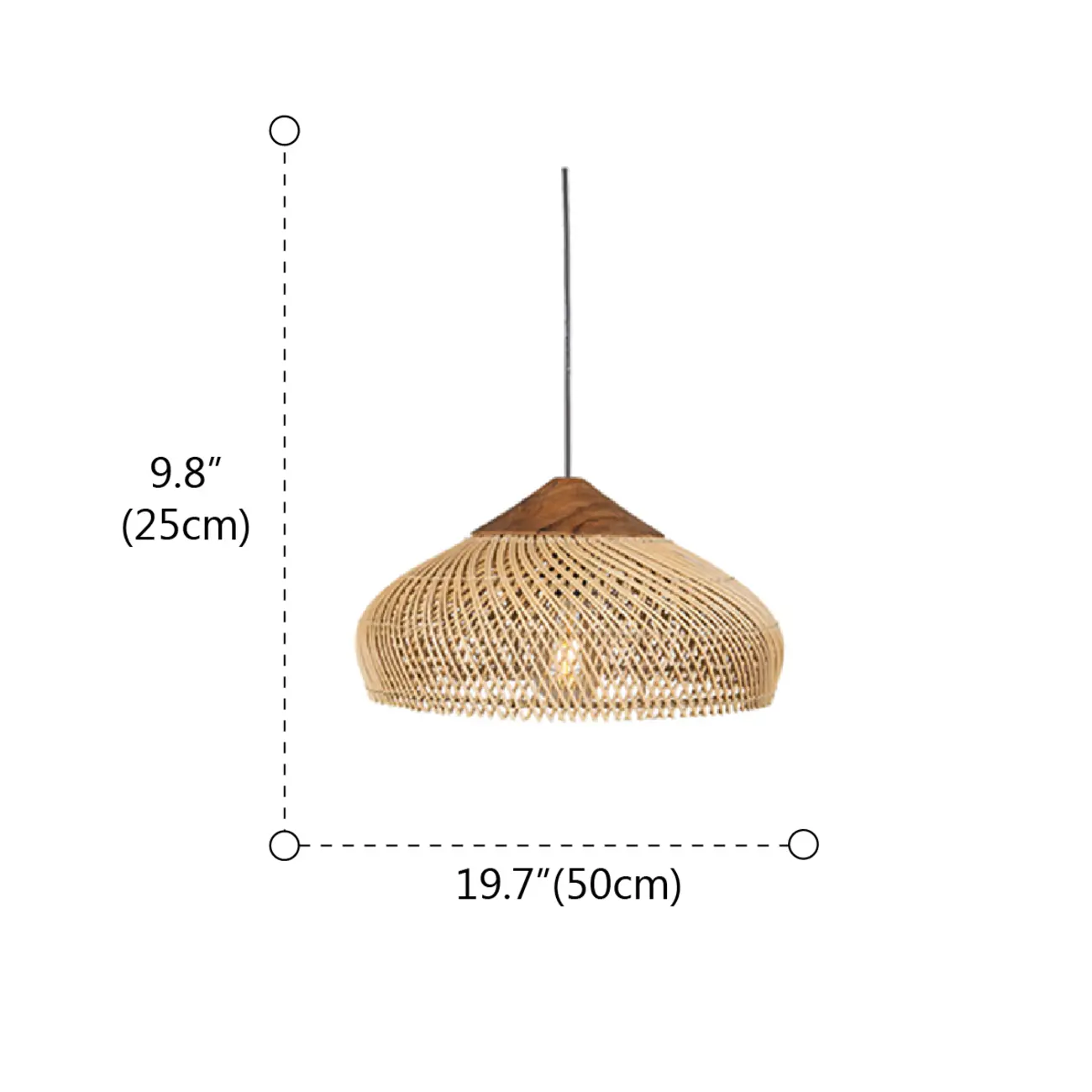 Wabi sabi style Rattan Pendant Light   Image - 16 | homeyfad