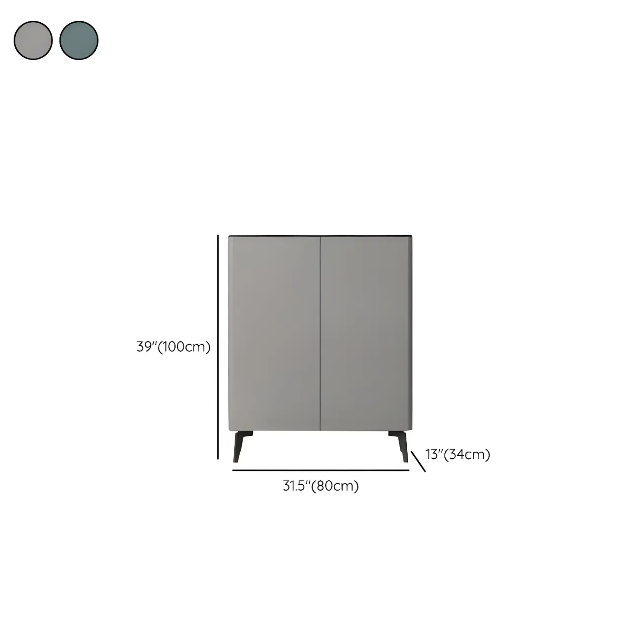 Gloss Green Wood Shoe Storage Cabinet for Entryway #size | homeyfad