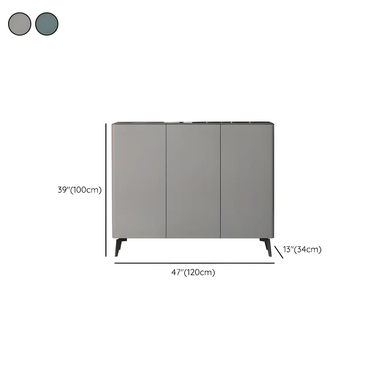 Gloss Green Wood Shoe Storage Cabinet for Entryway Image - 20 | homeyfad