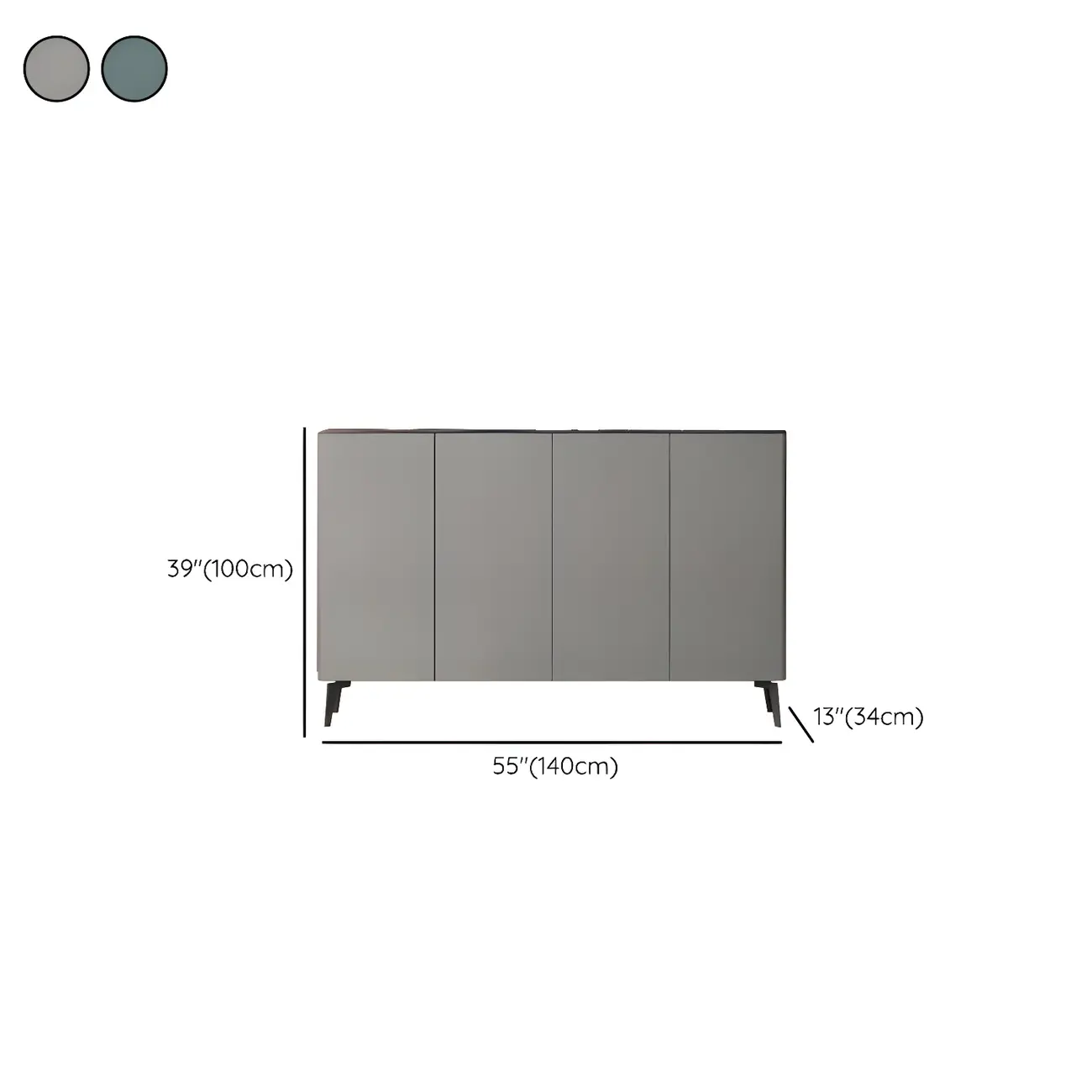 Gloss Green Wood Shoe Storage Cabinet for Entryway Image - 22 | homeyfad