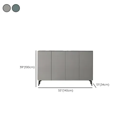 Gloss Green Wood Shoe Storage Cabinet for Entryway Image - 22