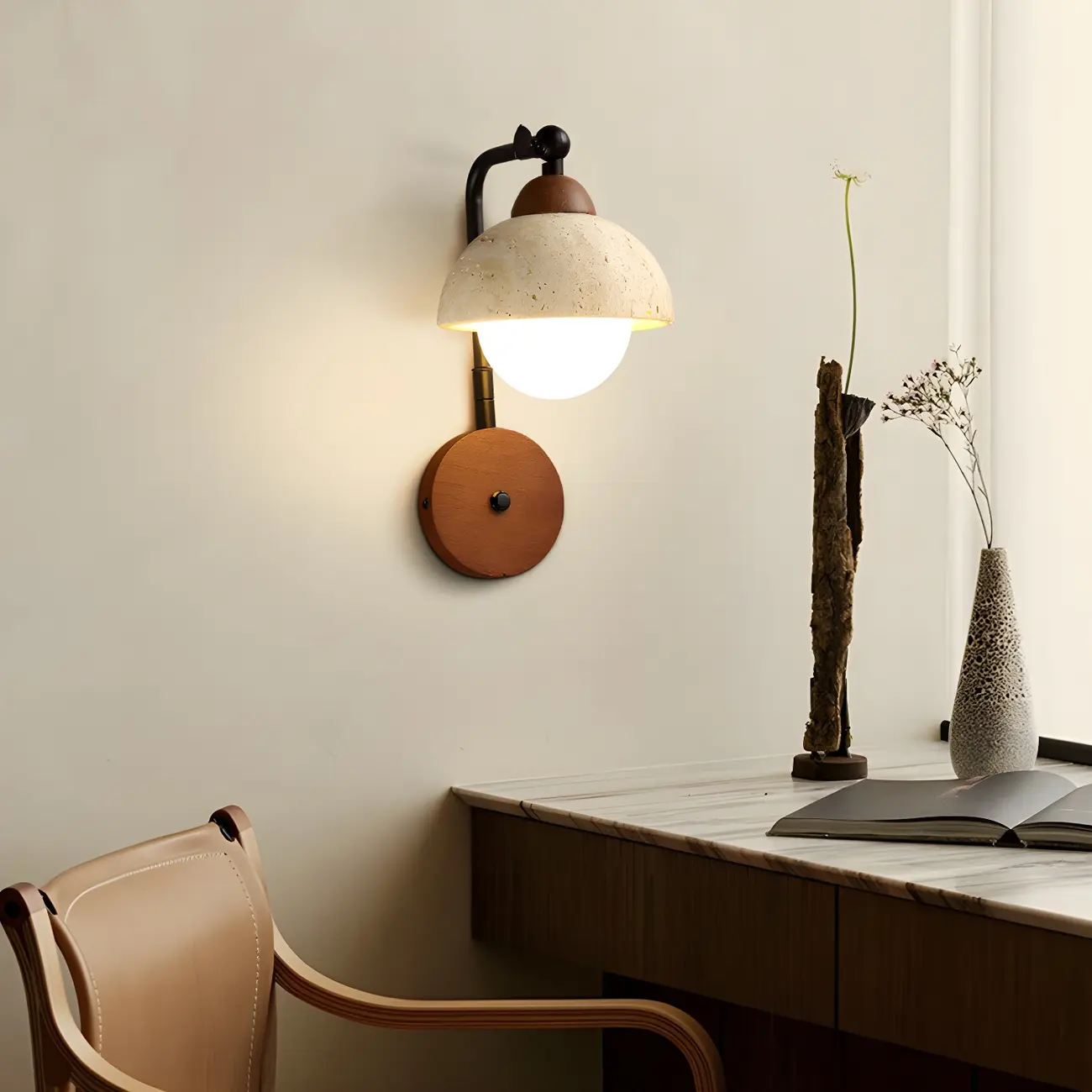 Industrial White Wall Light Fixture For Living Room Decor | homeyfad
