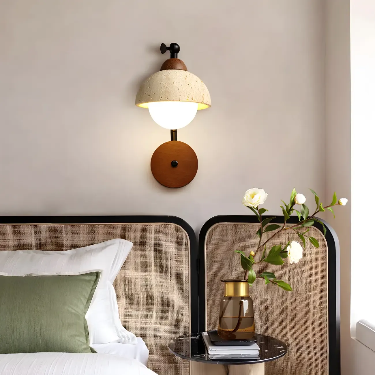Industrial White Wall Light Fixture For Living Room Decor