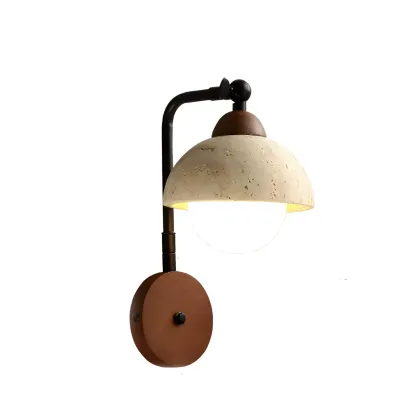 Industrial White Wall Light Fixture For Living Room Decor