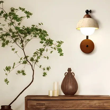 Industrial White Wall Light Fixture For Living Room Decor
