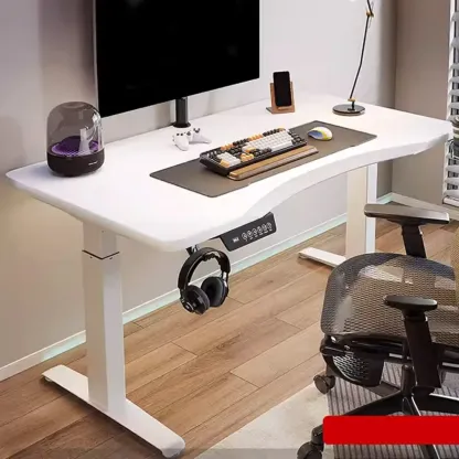 Durable Wooden Adjustable Standing Desk with Monitor Stand Image - 6