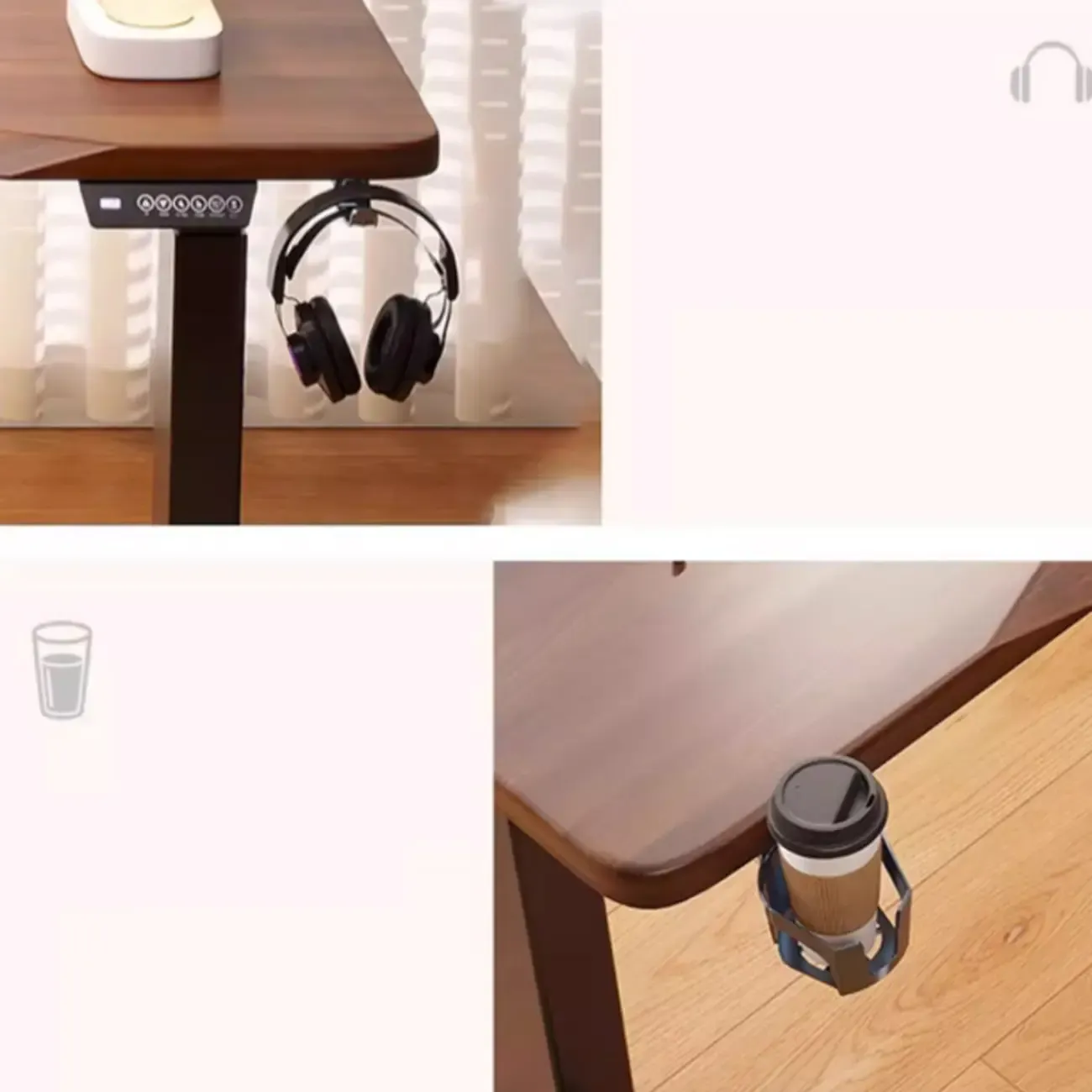 Durable Wooden Adjustable Standing Desk with Monitor Stand Image - 9