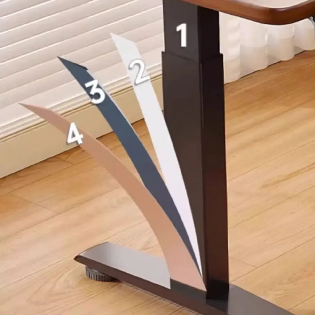 Durable Wooden Adjustable Standing Desk with Monitor Stand Image - 11