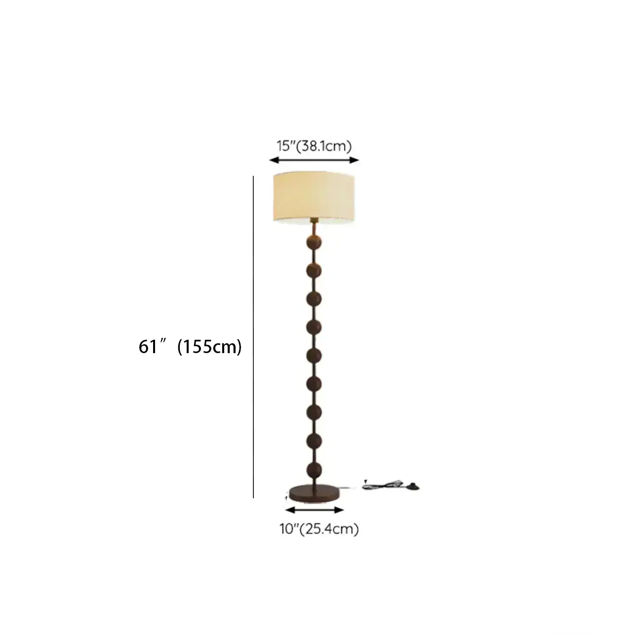 61" Traditional Up & Down Floor Lamp for Living Metal Frame #size | homeyfad