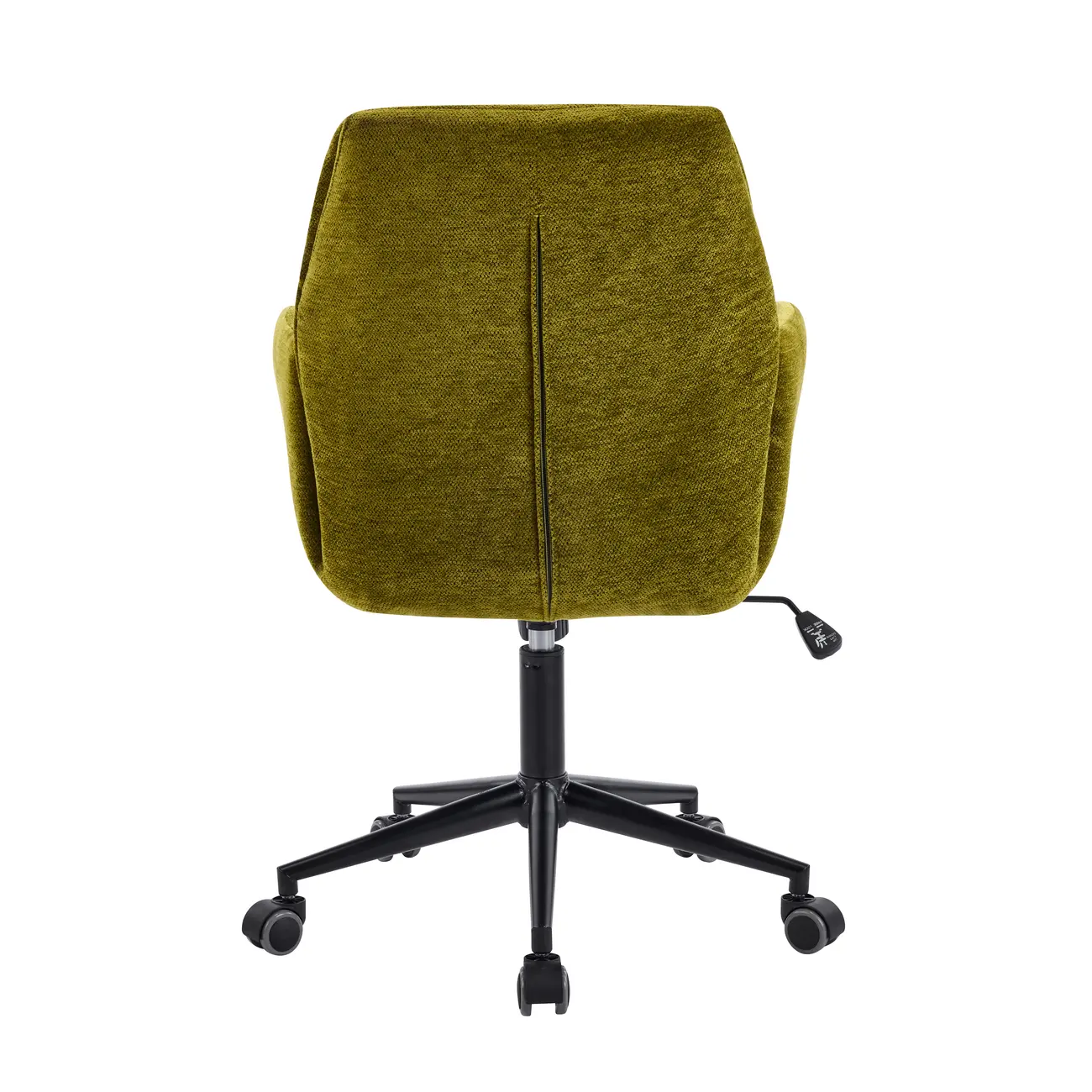 Adjustable Green Upholstered Fabric Swivel Office Chair Image - 7 | homeyfad