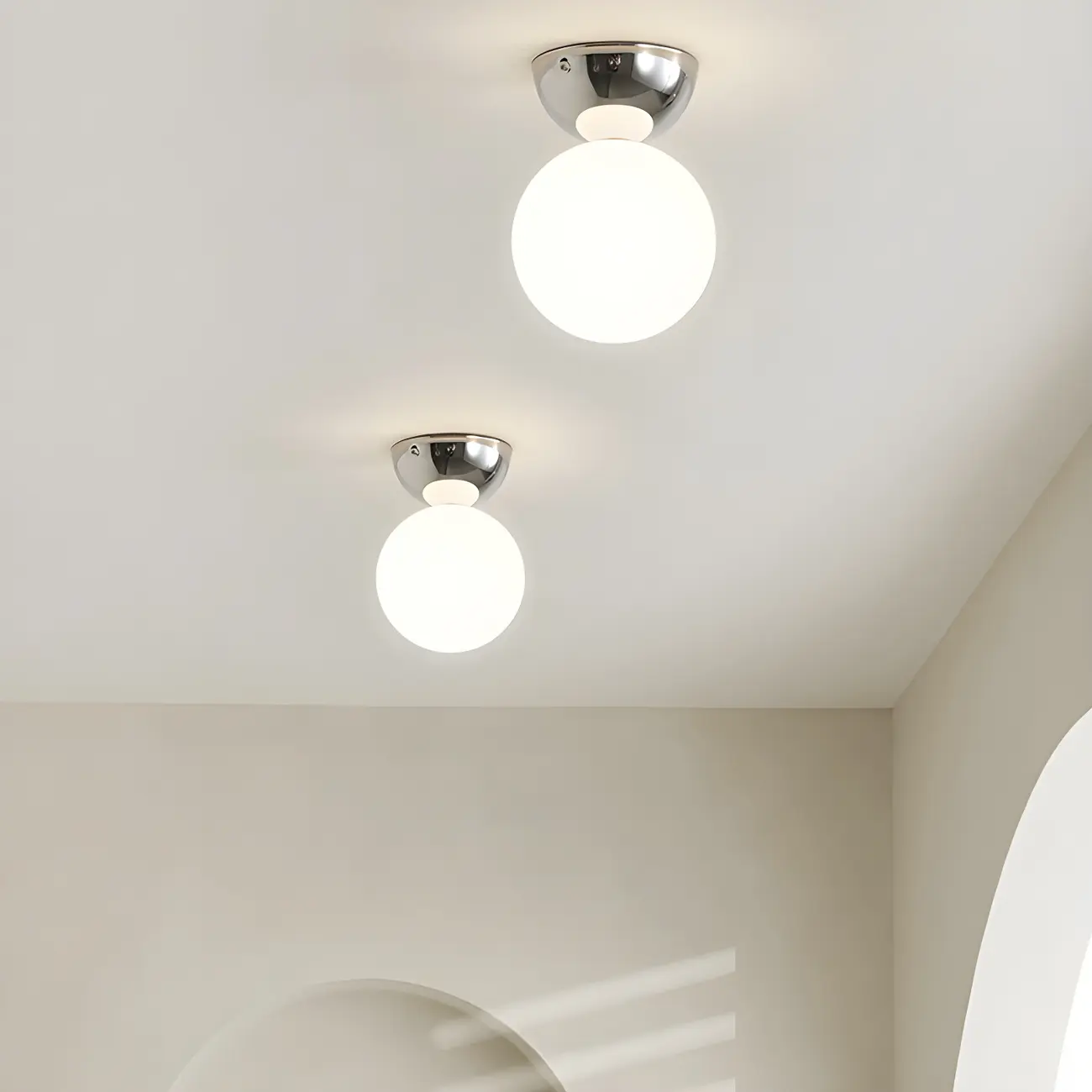 Modern Macaron Semi Flush Ceiling Light for Living Room Image - 2 | homeyfad