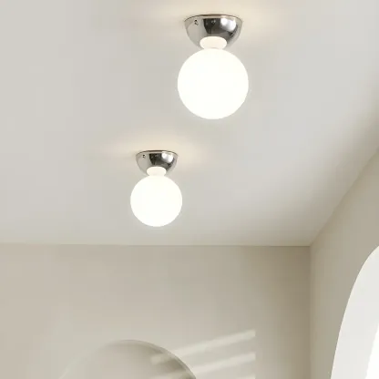 Modern Macaron Semi Flush Ceiling Light for Living Room Image - 2