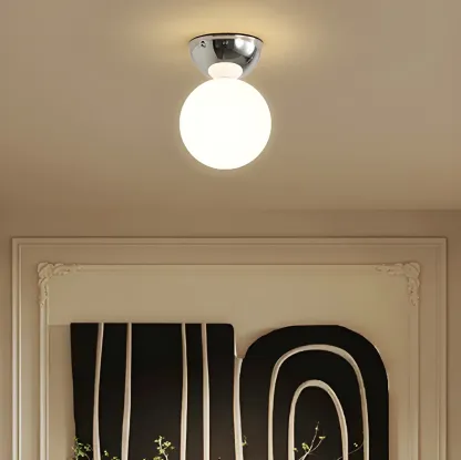 Modern Macaron Semi Flush Ceiling Light for Living Room Image - 4