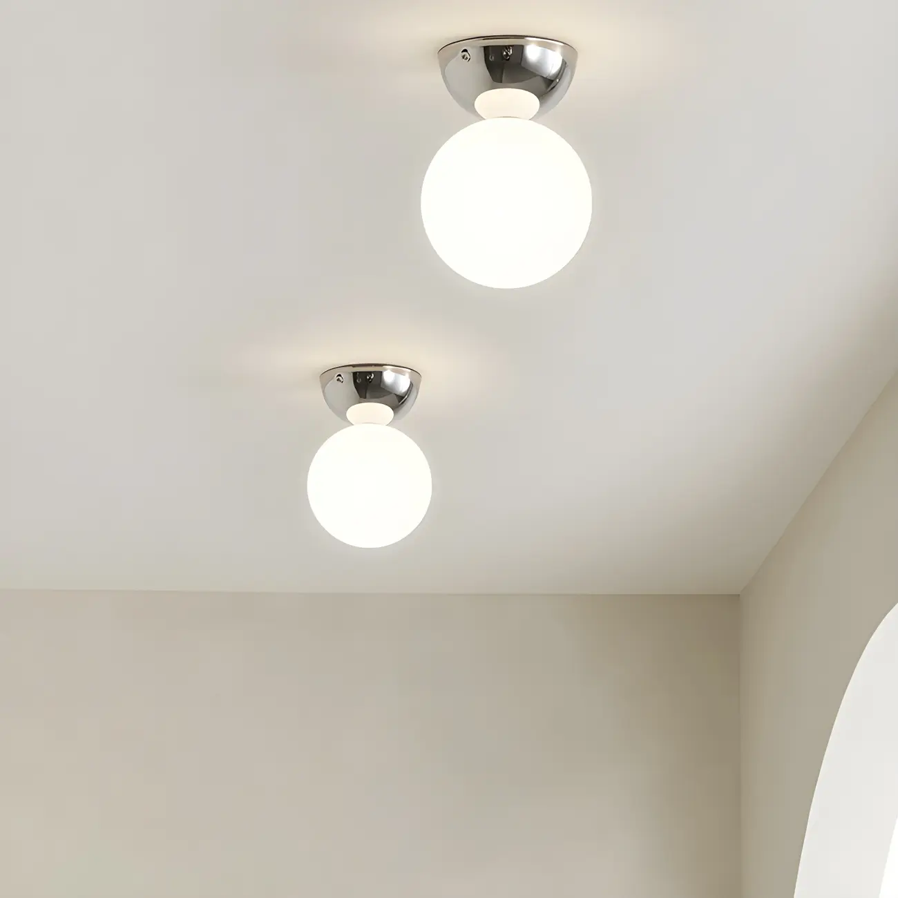 Modern Macaron Semi Flush Ceiling Light for Living Room Image - 13 | homeyfad