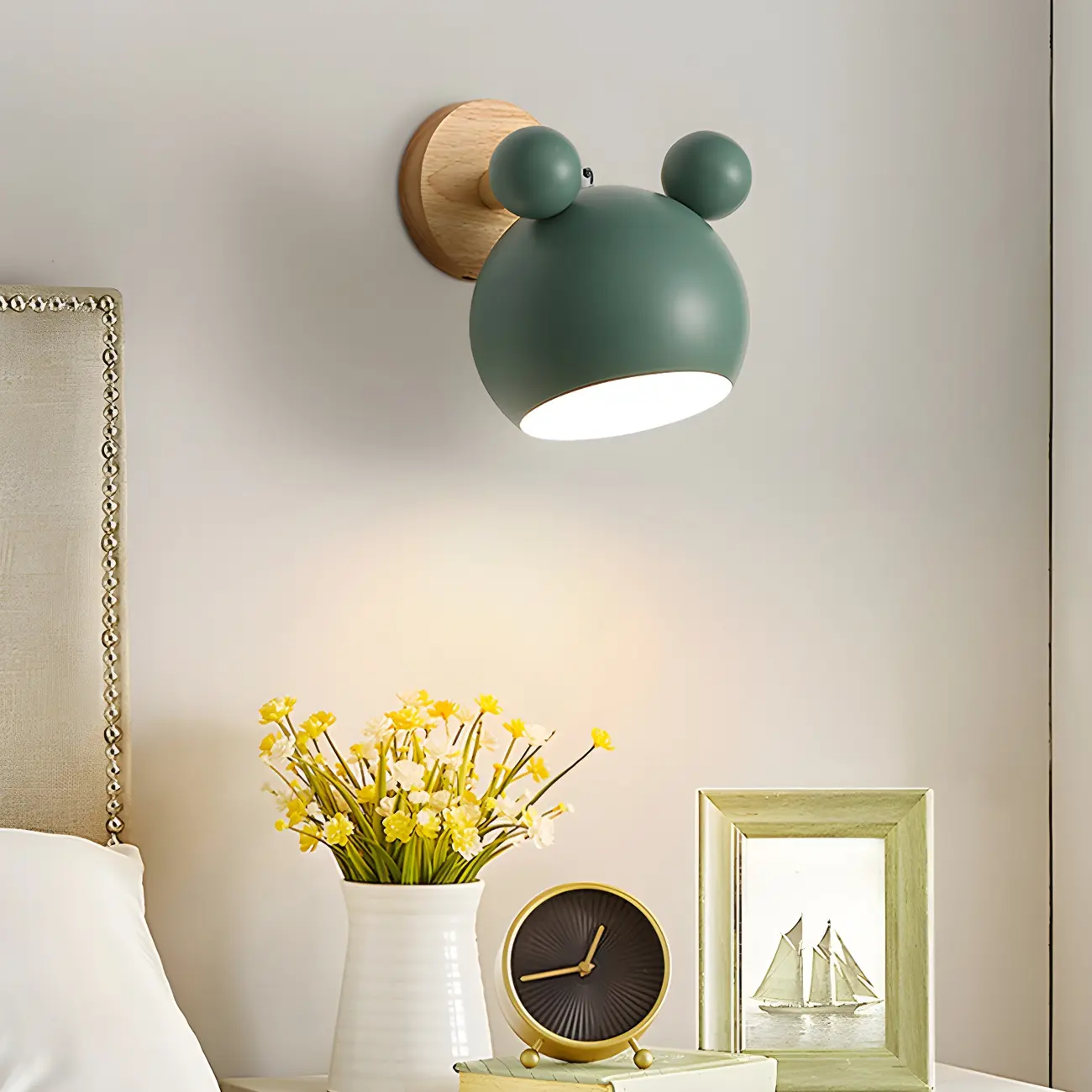 Playful Colorful Metal Shade Wall Sconce Image - 1 | homeyfad