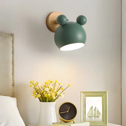Playful Colorful Metal Shade Wall Sconce Image - 1