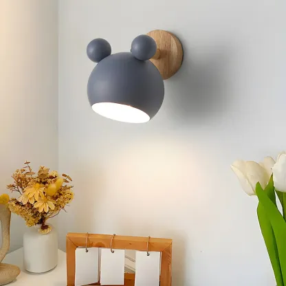 Playful Colorful Metal Shade Wall Sconce Image - 9