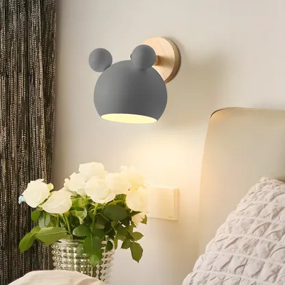 Playful Colorful Metal Shade Wall Sconce Image - 7