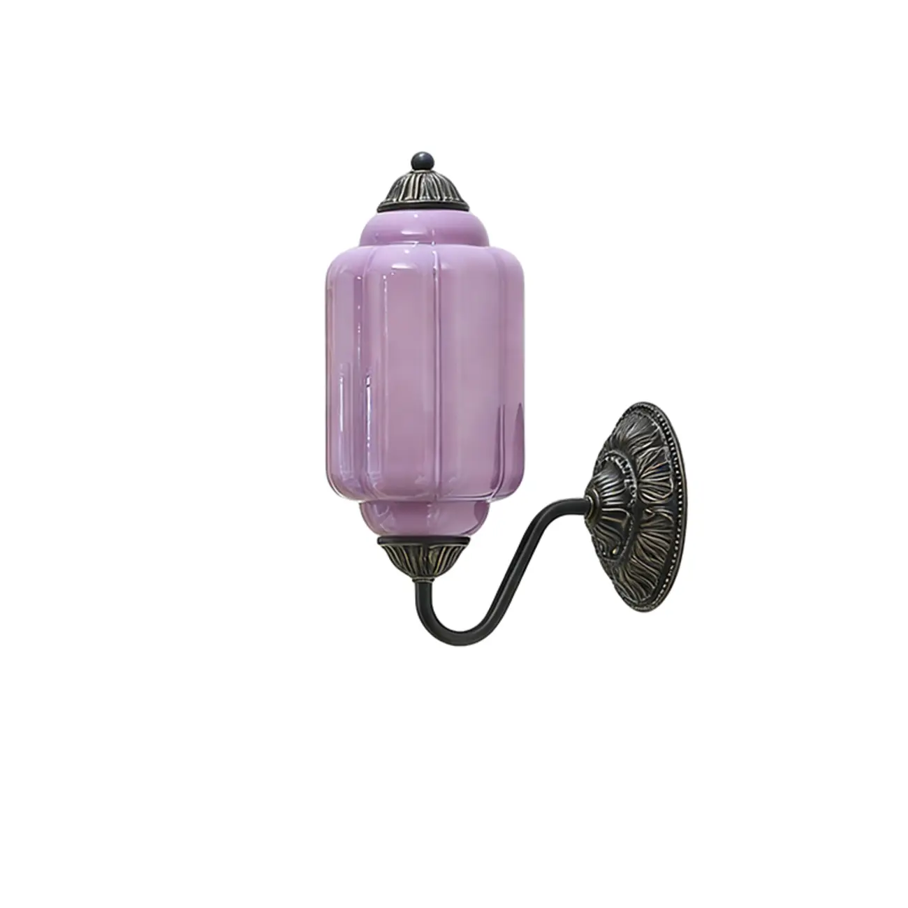 Green Elegant Glass Steel Vintage Wall Sconce Image - 21 | homeyfad