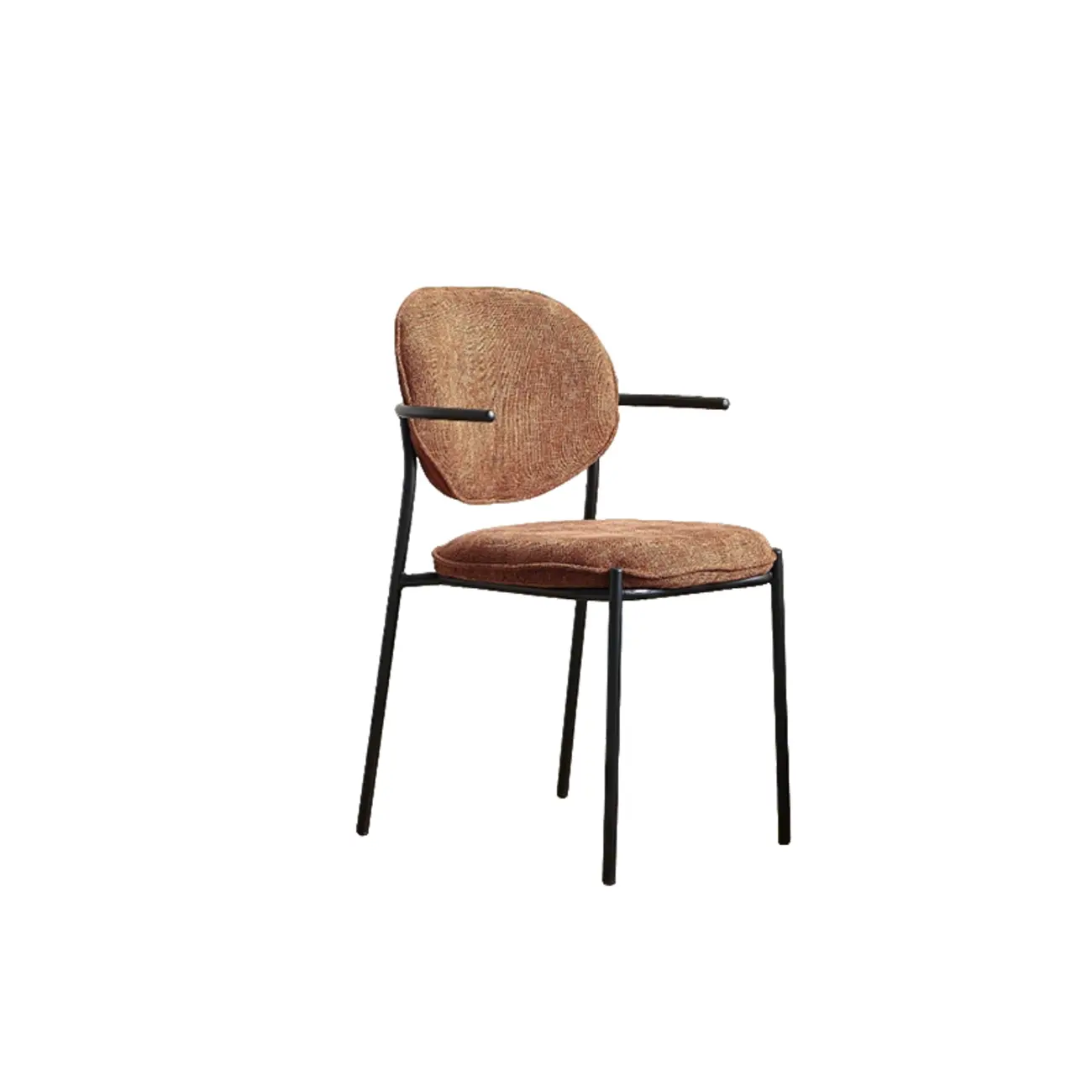 Minimalist Upholstered Armless Fabric Dining Chairs Image - 13 | homeyfad