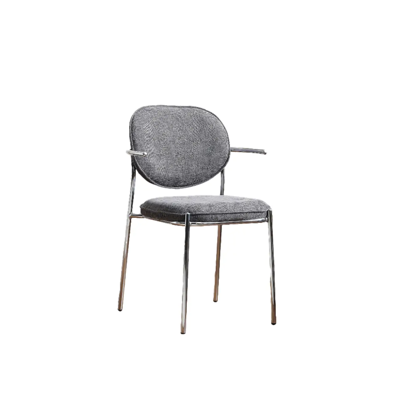 Minimalist Upholstered Armless Fabric Dining Chairs Image - 21 | homeyfad